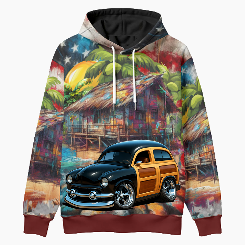 WDNROD (CA) Woodie Hoodie - Patriotic