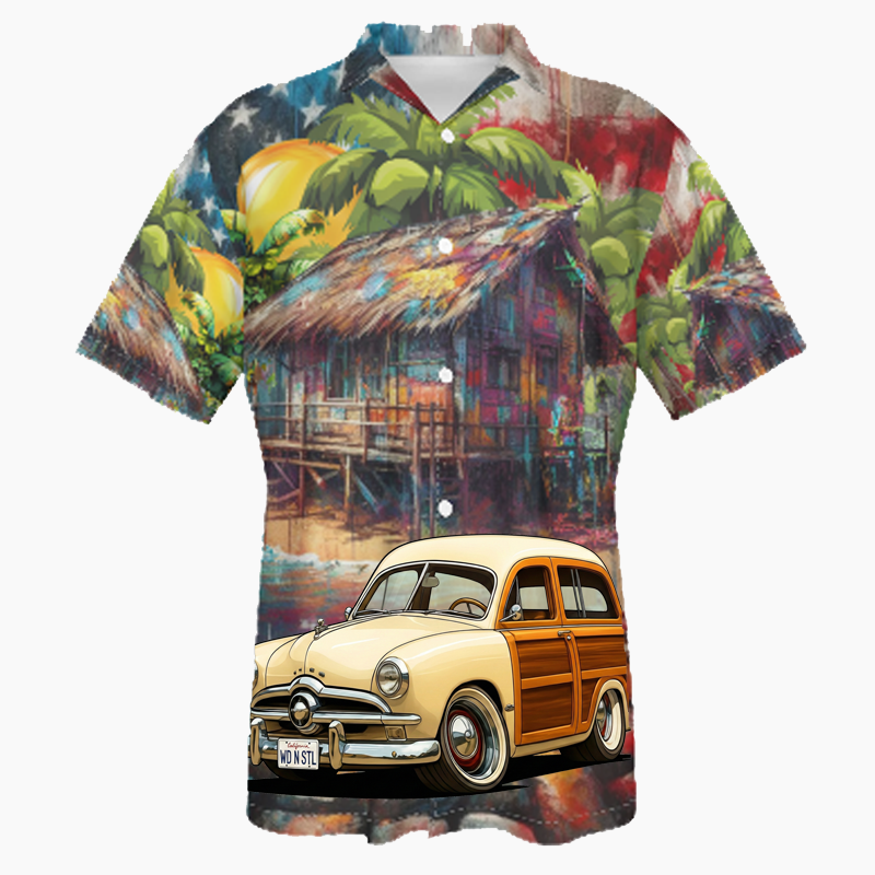 WDNSTL (CA) Hawaiian Shirt - Patriotic