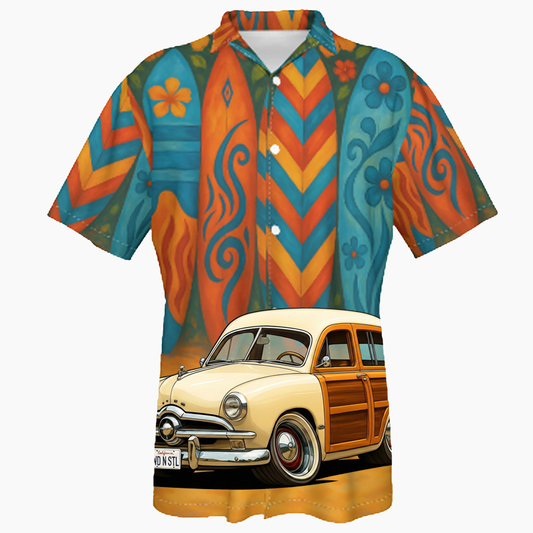 WDNSTL (CA) Hawaiian Shirt - Surfboard