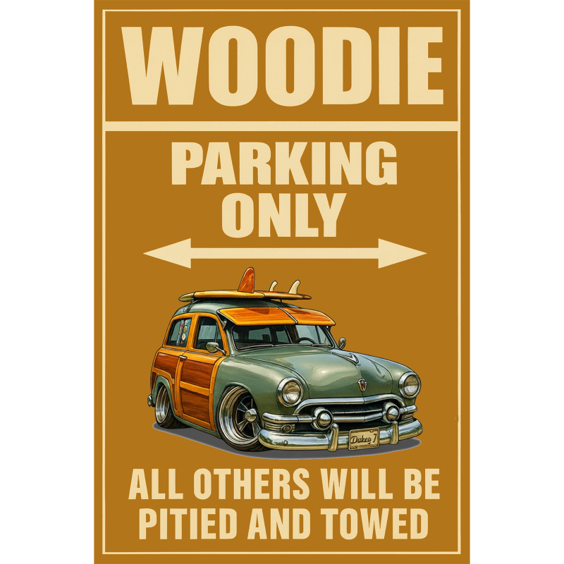 WDY51 (CA) Sign - Woodie Parking Only