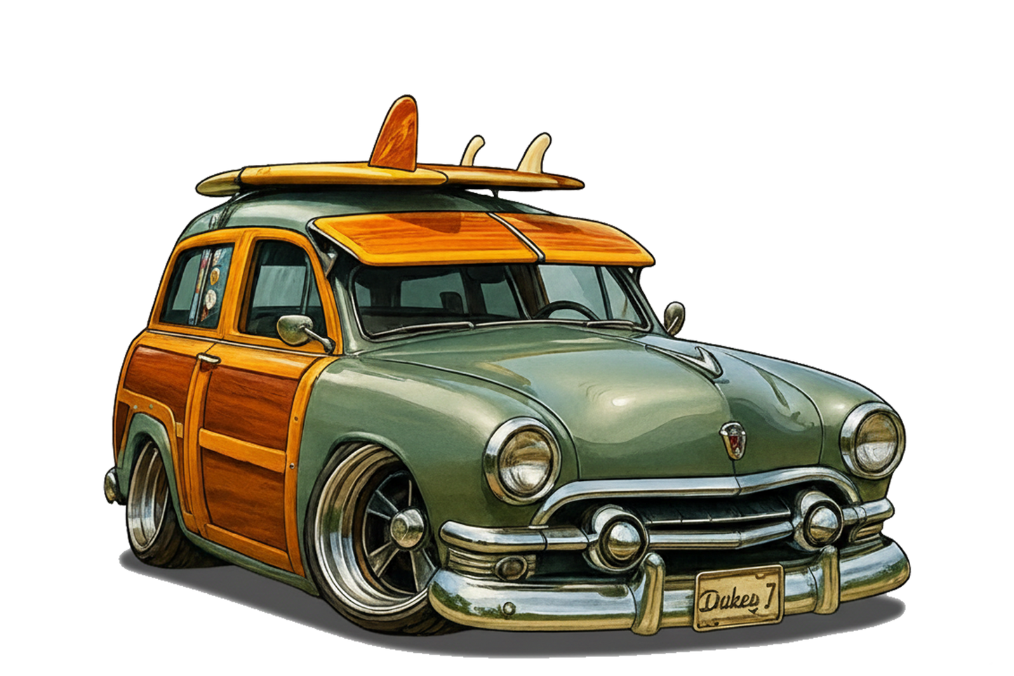 WDY51 (CA) T-Shirt - Tropical Woodie