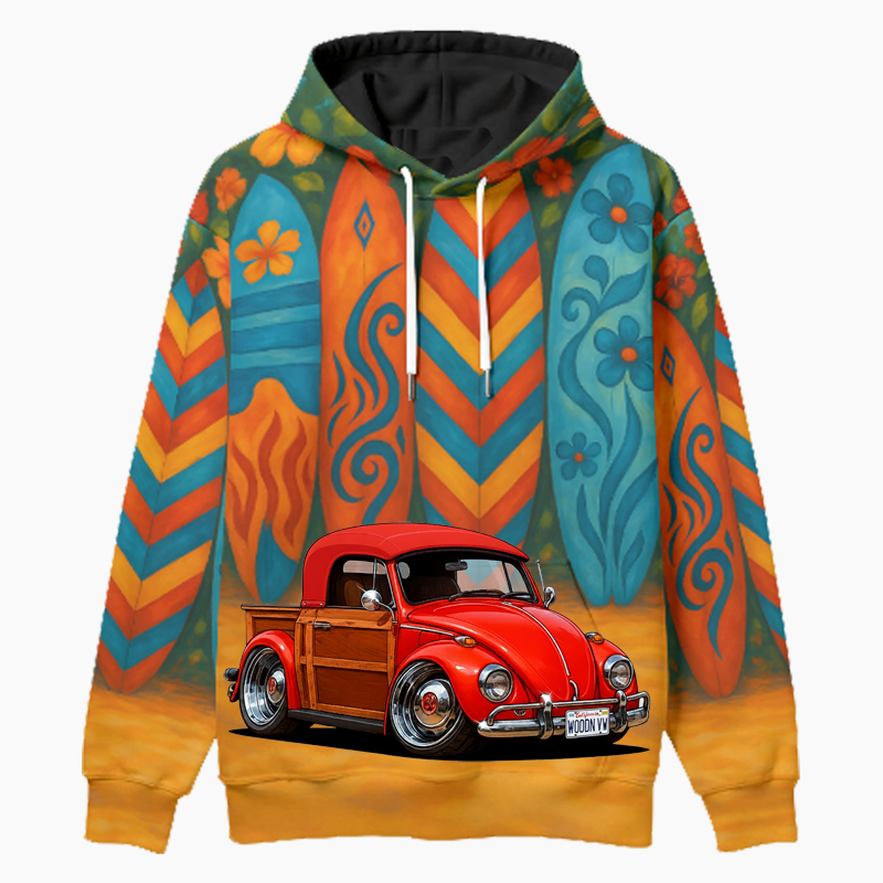 WOODNVW (CA) Woodie Hoodie - Surfboard