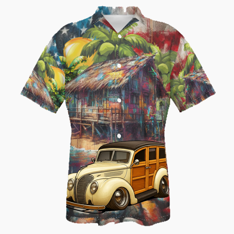WOODROD (CA) Hawaiian Shirt - Patriotic