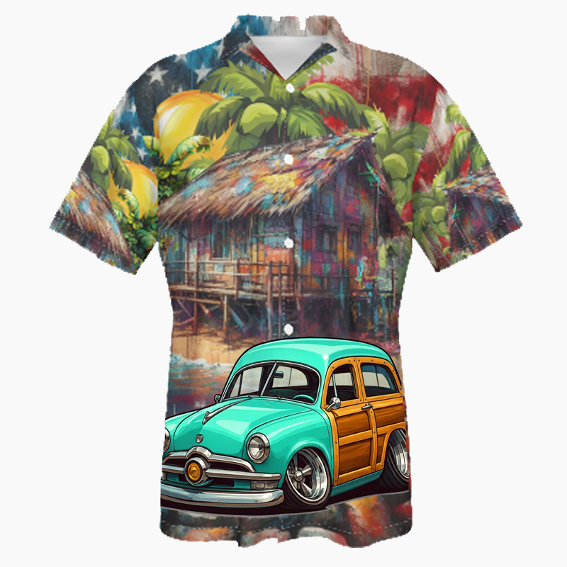 WOODSUV (CA) Hawaiian Shirt - Patriotic