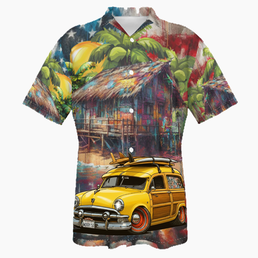 WOODY51 (CA) Hawaiian Shirt - Patriotic