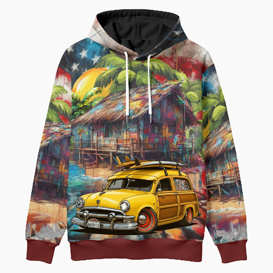 WOODY51 (CA) Woodie Hoodie - Patriotic