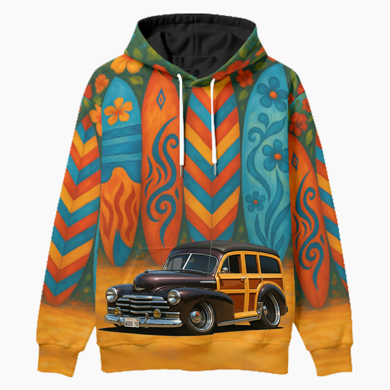 WOODYA (CA) Woodie Hoodie - Surfboard