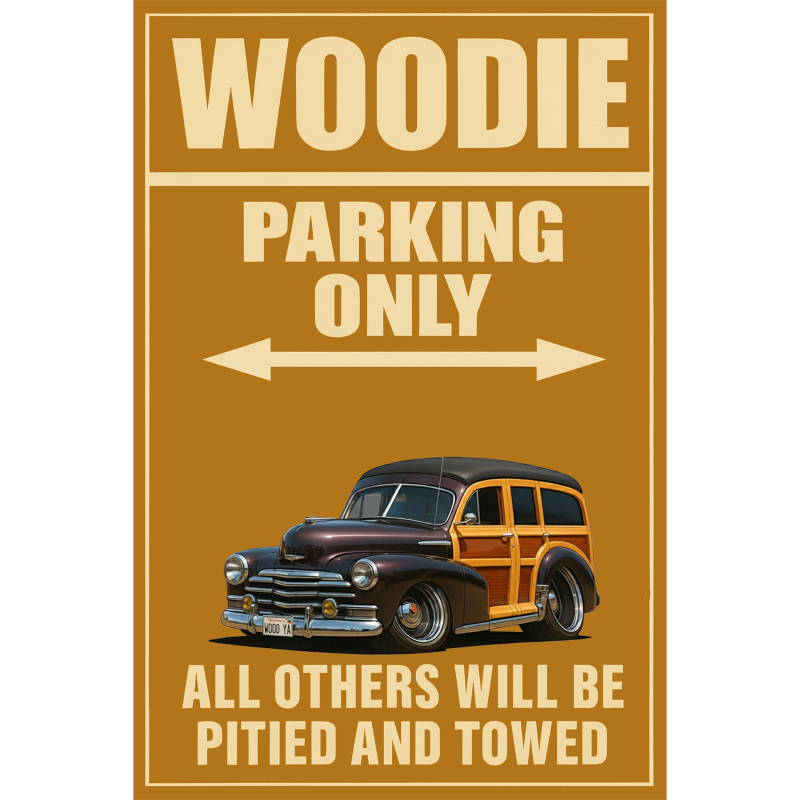 WOODYA (CA) Sign - Woodie Parking Only