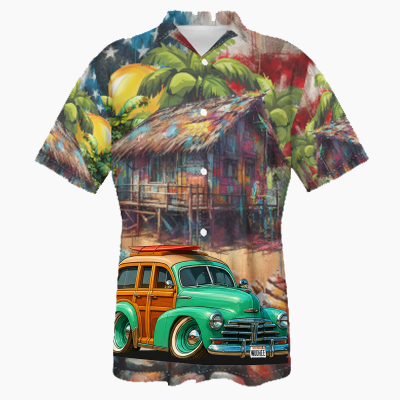 WUDHEE (CA) Hawaiian Shirt - Patriotic