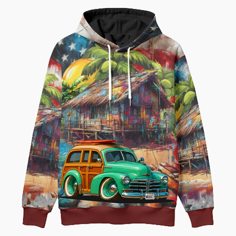 WUDHEE (CA) Woodie Hoodie - Patriotic
