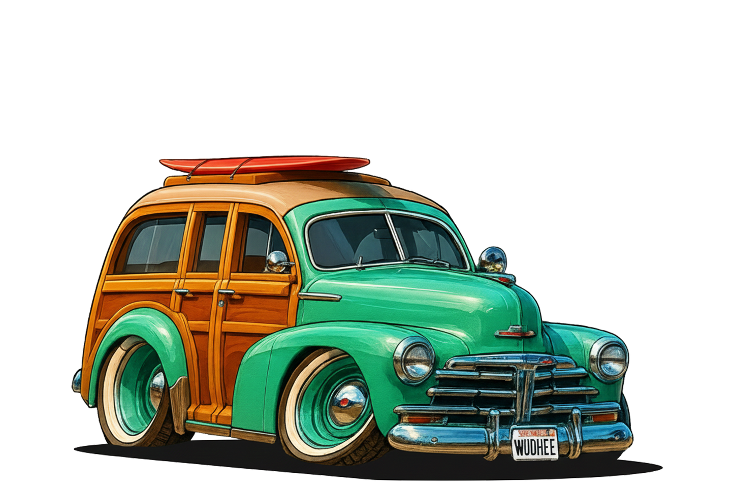 WUDHEE (CA) T-Shirt - Tropical Woodie