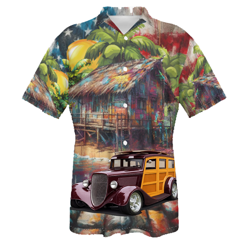 WUDN33 (CA) Hawaiian Shirt - Patriotic