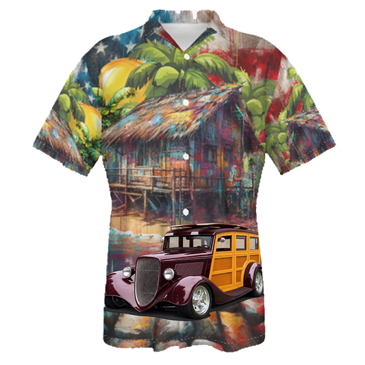WUDN33 (CA) Hawaiian Shirt - Patriotic
