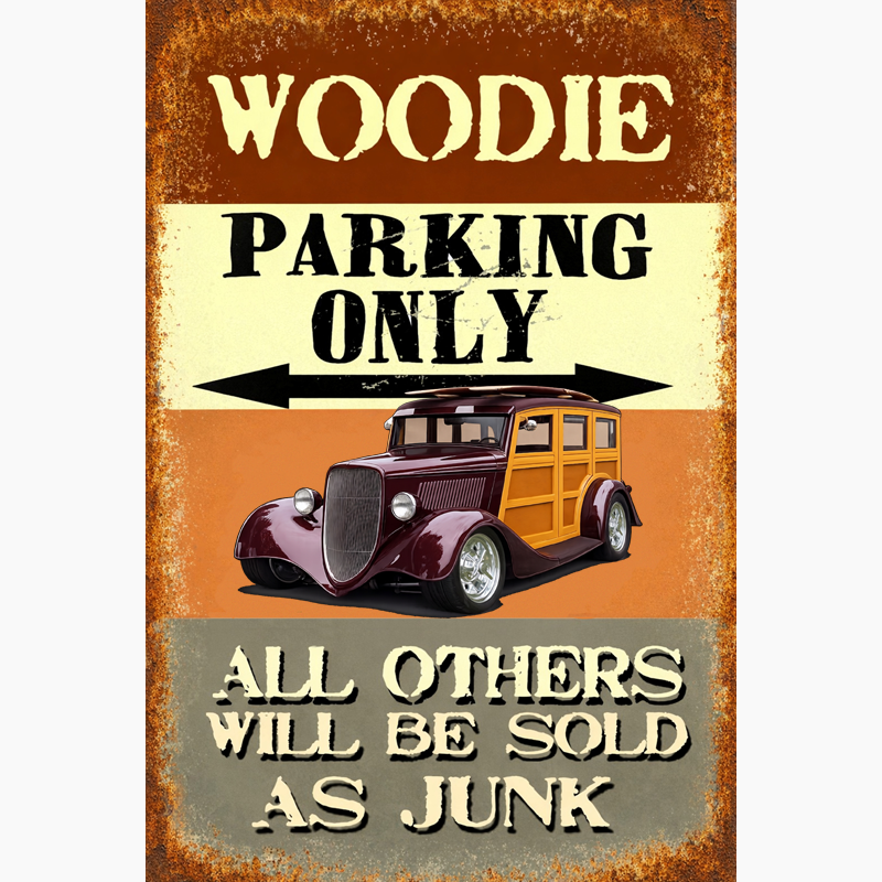WUDN33 (CA) Sign - Woodie Parking Only II