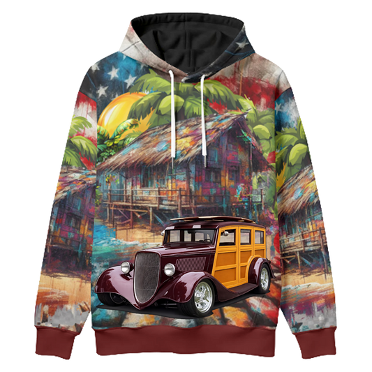 WUDN33 (CA) Woodie Hoodie - Patriotic