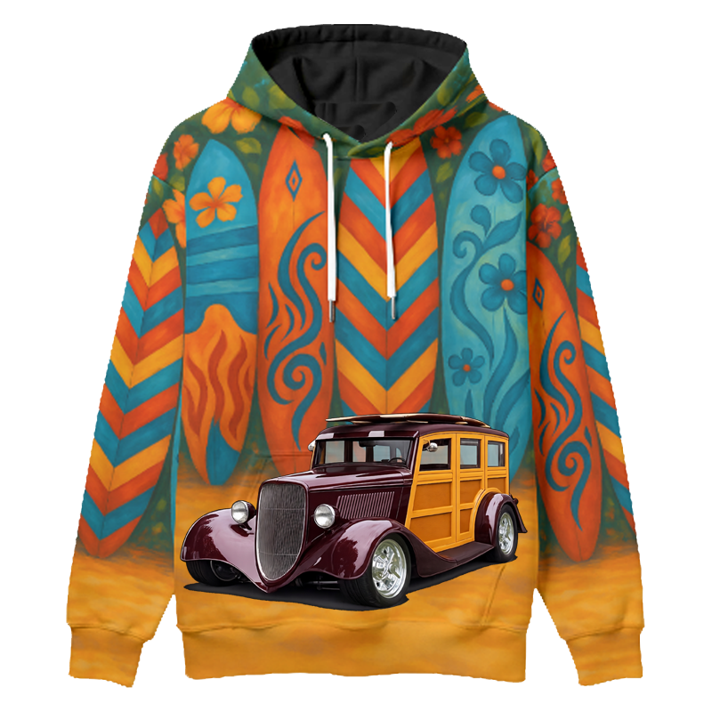 WUDN33 (CA) Woodie Hoodie - Surfboard