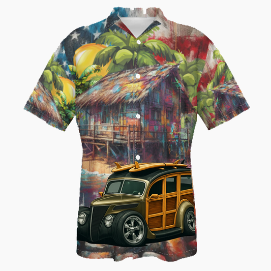 WUDN37 (CA) Hawaiian Shirt - Patriotic