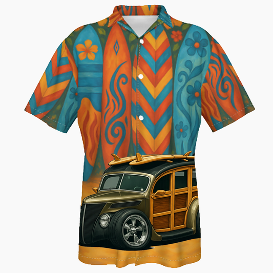 WUDN37 (CA) Hawaiian Shirt - Surfboard