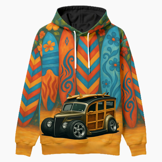 WUDN37 (CA) Woodie Hoodie - Surfboard