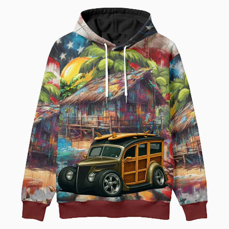 WUDN37 (CA) Woodie Hoodie - Patriotic