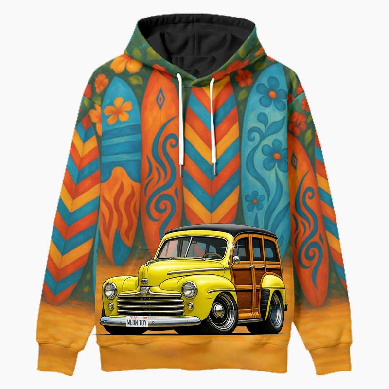 WUDNTOY (CA) Woodie Hoodie - Surfboard
