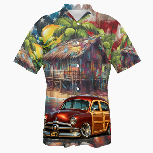 WUDZUP (CA) Hawaiian Shirt - Patriotic