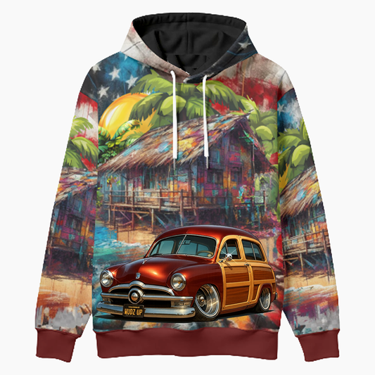 WUDZUP (CA) Woodie Hoodie - Patriotic