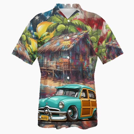 WUZATRE (CA) Hawaiian Shirt - Patriotic
