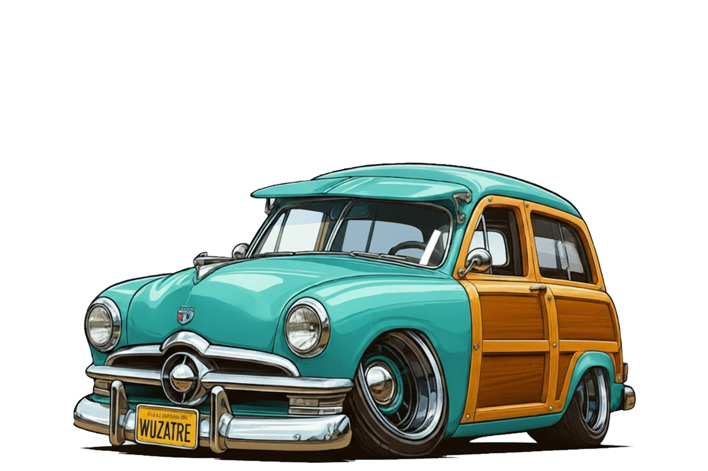 WUZATRE (CA) T-Shirt - Tropical Woodie