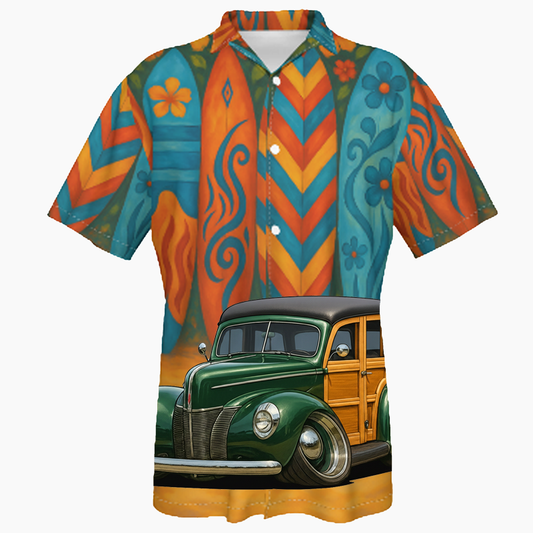 WYWOODY (CA) Hawaiian Shirt - Surfboard