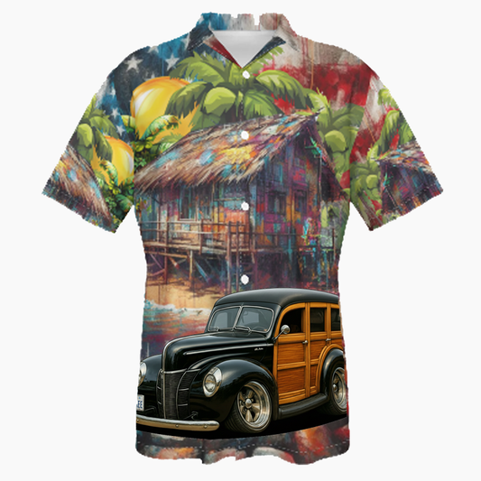 WZATREE (CA) Hawaiian Shirt - Patriotic