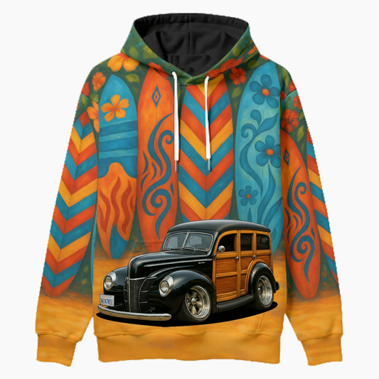 WZATREE (CA) Woodie Hoodie - Surfboard