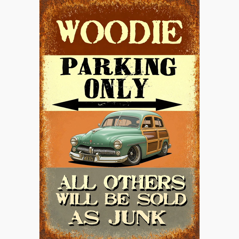 XEE221 (CA) Sign - Woodie Parking Only II