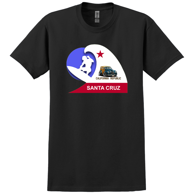 Z788WV (UT) T-Shirt - WoW Santa Cruz California Surfer