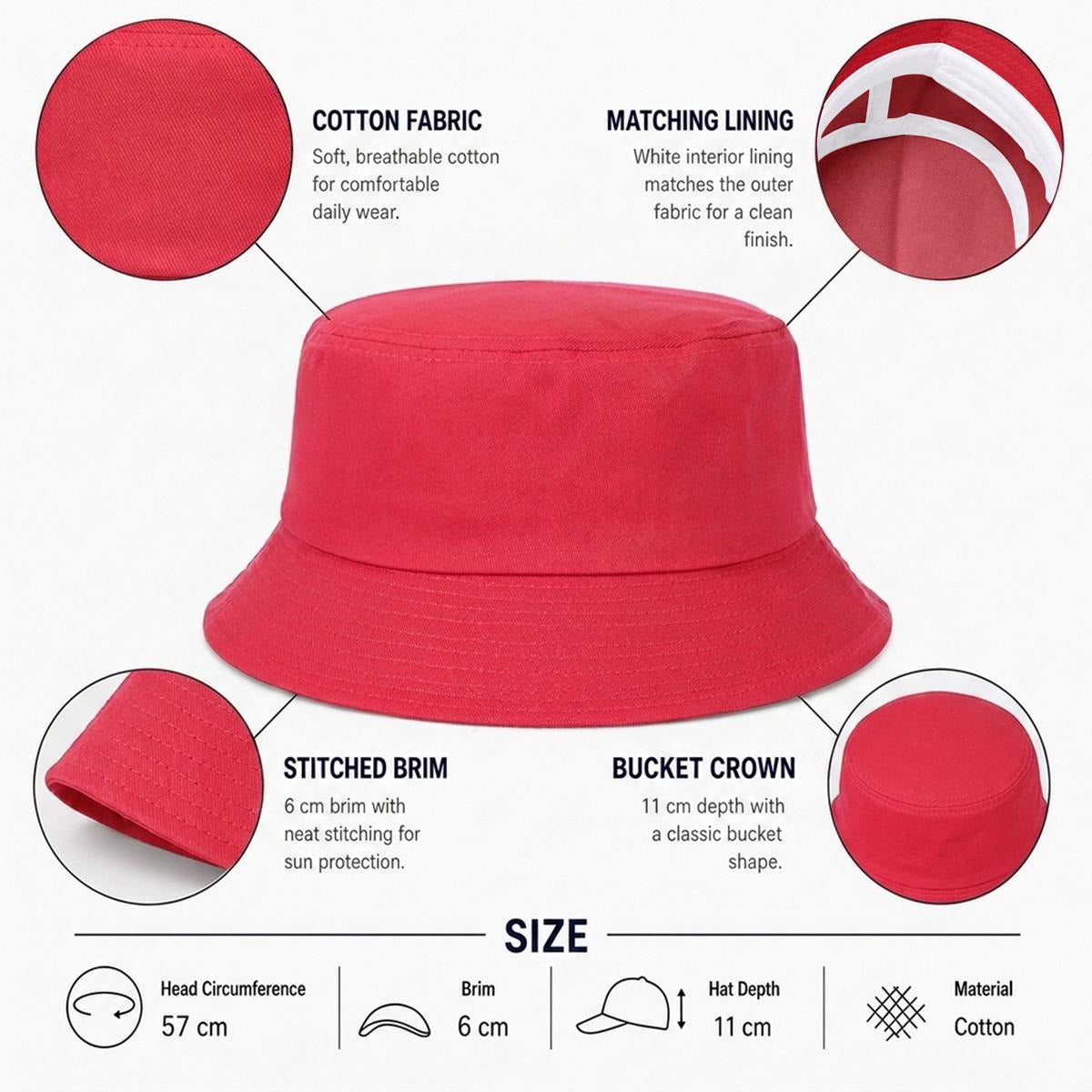 100001 (XX) Embroidered Bucket Hat